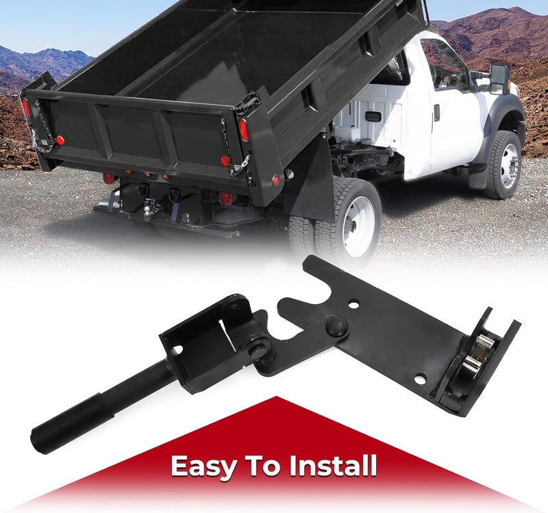 Foruly for Dump Truck Latch Left-Side Replacement 1665643, Heavy-Duty Black Tailgate Lock Kit for Large Vehicles, Cars and Trucks with Metal Dump Bodie - Image 5